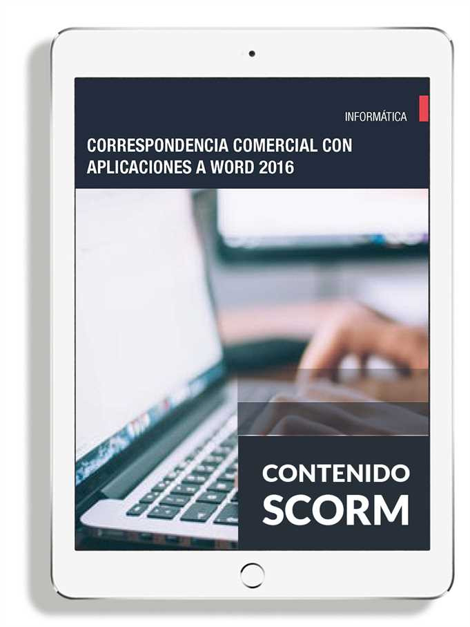 CORRESPONDENCIA COMERCIAL CON APLICACIONES A WORD 2016