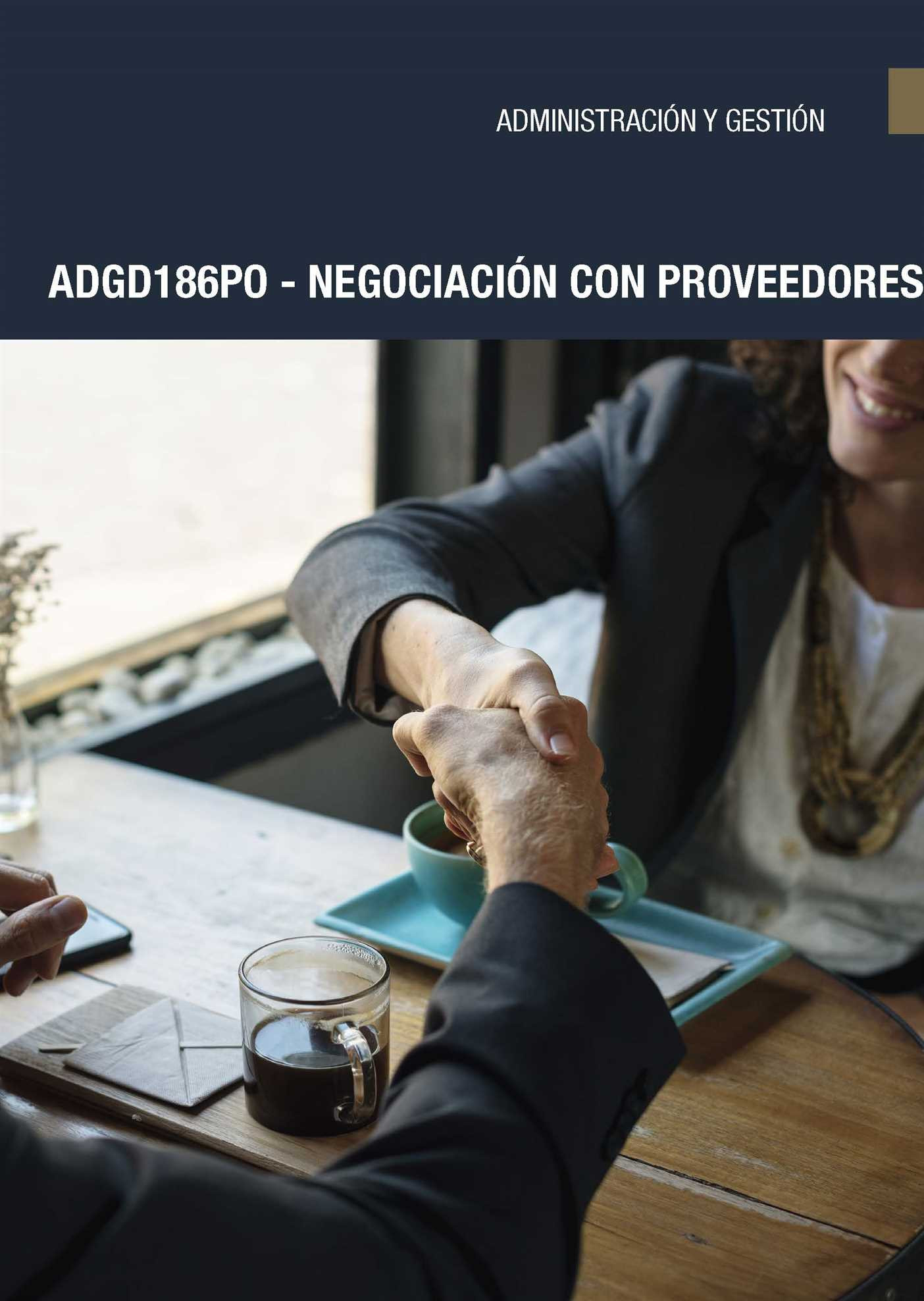ADGD186PO - Negociación con proveedores