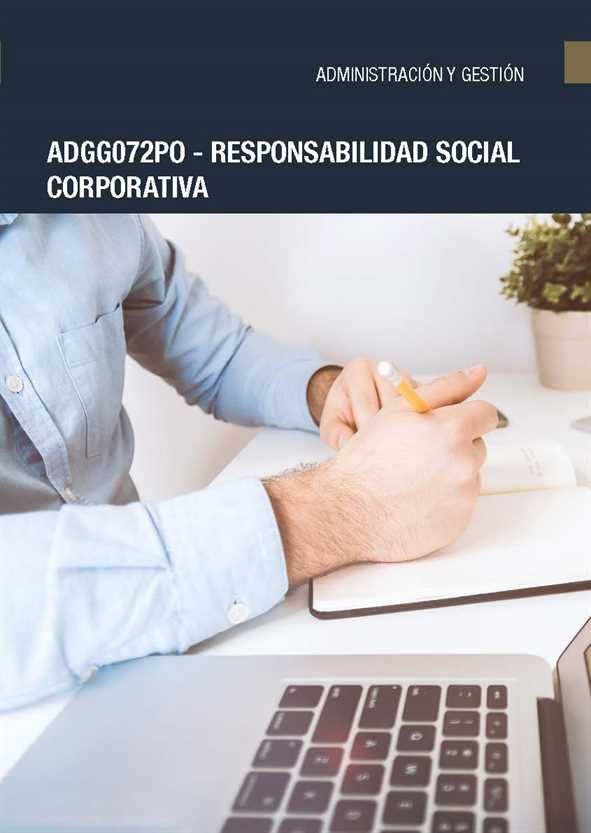 ADGG072PO - Responsabilidad social corporativa