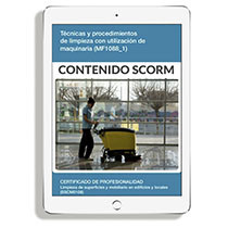 TÉCNICAS Y PROCEDIMIENTOS DE LIMPIEZA CON UTILIZACIÓN DE MAQUINARIA