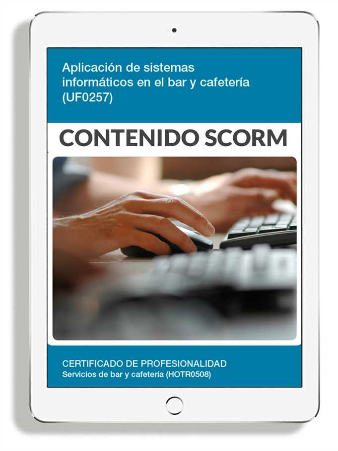 APLICACIÓN DE SISTEMAS INFORMÁTICOS EN BAR Y CAFETERÍA