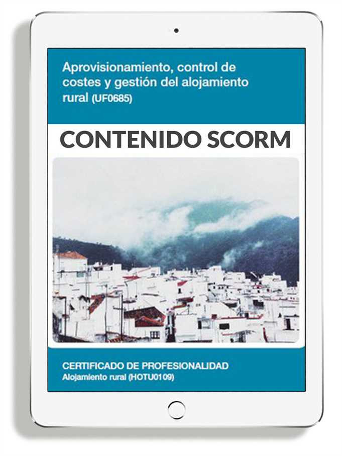 APROVISIONAMIENTO CONTROL DE COSTES Y GESTIÓN DEL ALOJAMIENTO RURAL