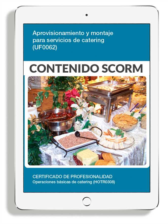 APROVISIONAMIENTO Y MONTAJE PARA SERVICIOS DE CATERING
