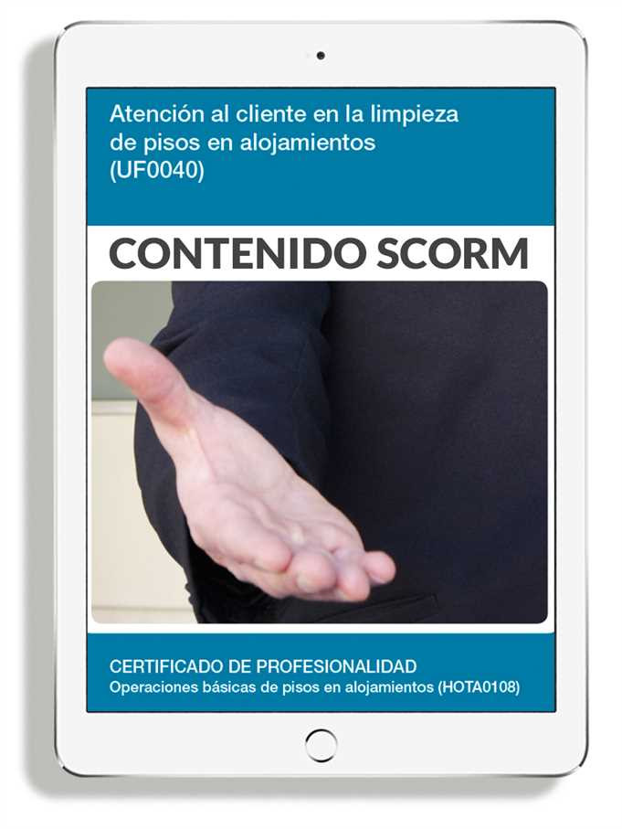 ATENCIÓN AL CLIENTE EN LA LIMPIEZA DE PISOS EN ALOJAMIENTOS