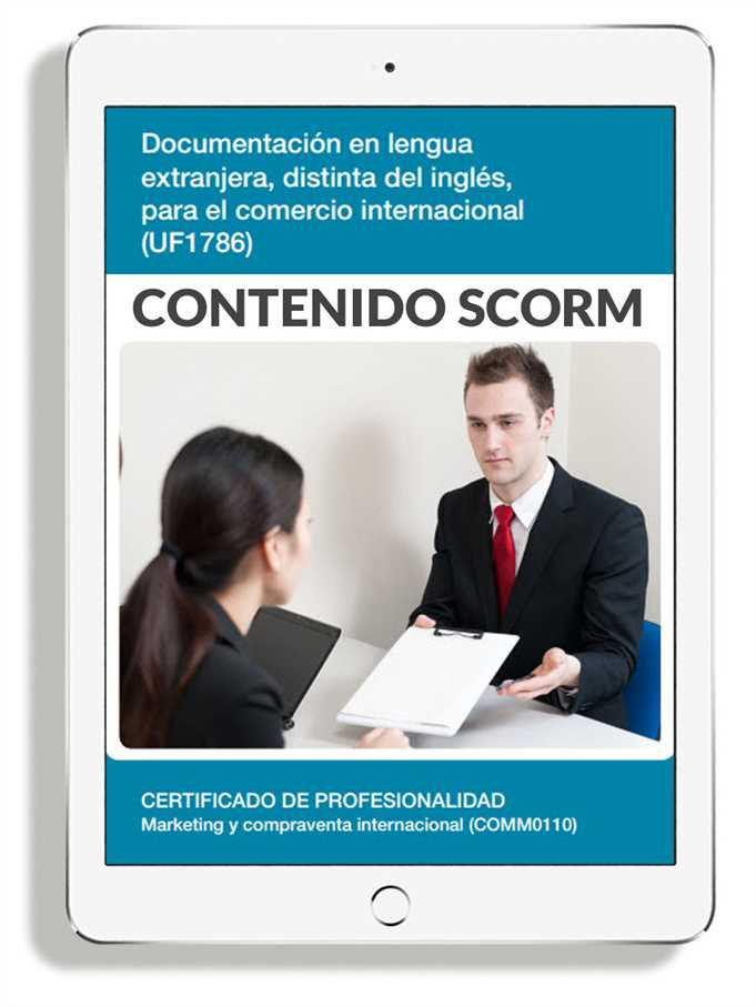 DOCUMENTACIÓN EN LENGUA EXTRANJERA, DISTINTA DEL INGLÉS, PARA EL COMERCIO INTERNACIONAL