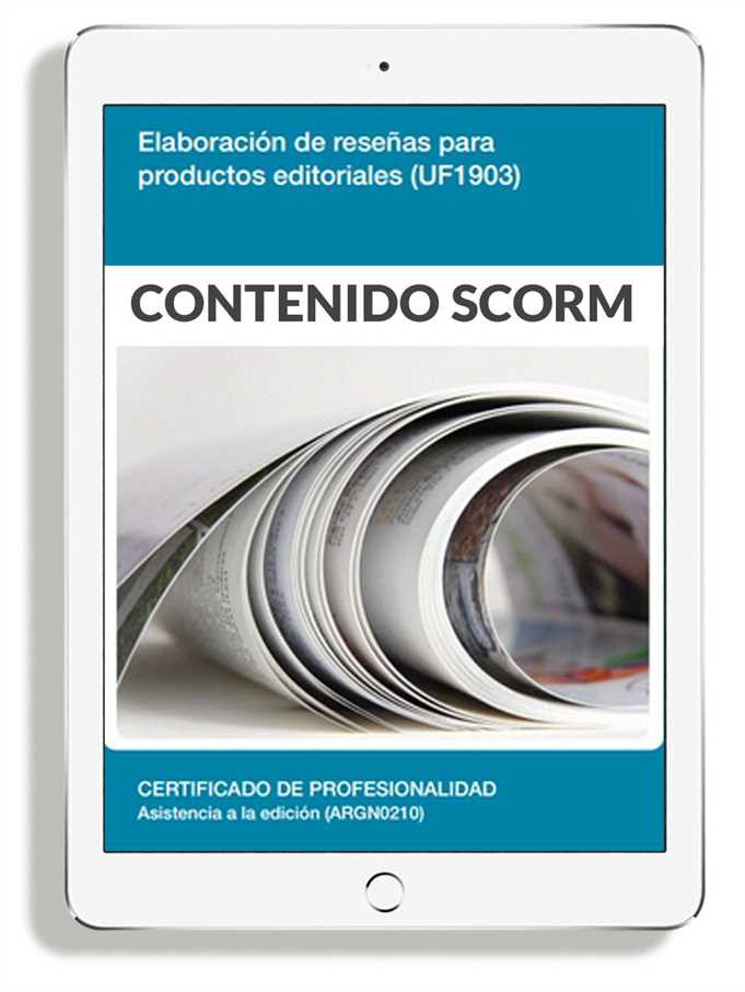ELABORACIÓN DE RESEÑAS PARA PRODUCTOS EDITORIALES