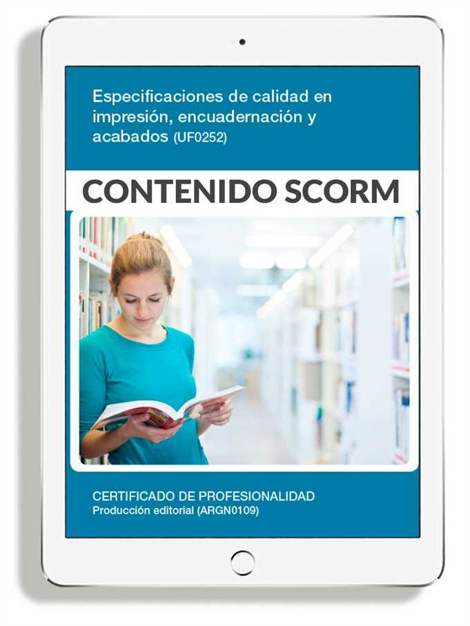 ESPECIFICACIONES DE CALIDAD EN IMPRESIÓN ENCUADERNACIÓN Y ACABADOS