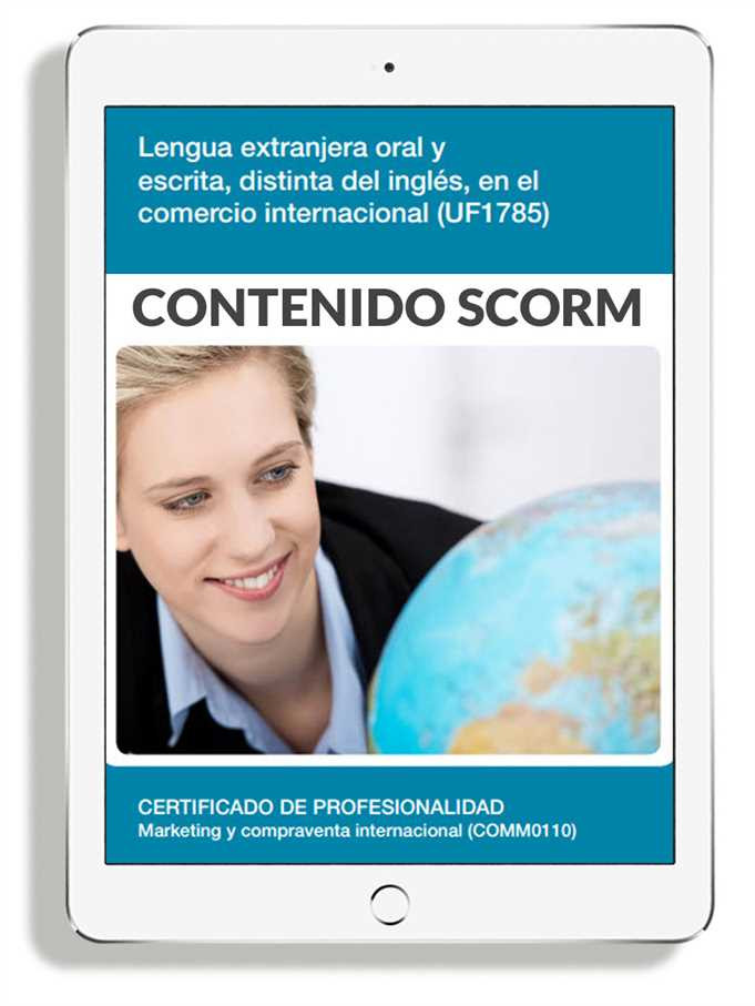 LENGUA EXTRANJERA ORAL Y ESCRITA, DISTINTA DEL INGLÉS, EN EL COMERCIO INTERNACIONAL