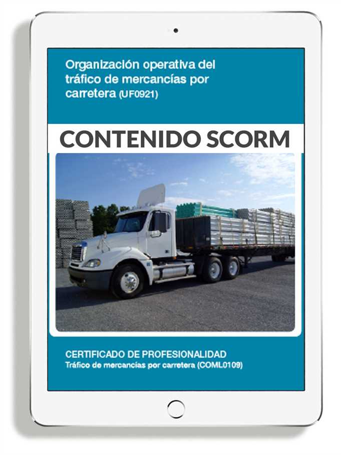 ORGANIZACIÓN OPERATIVA DEL TRÁFICO DE MERCANCÍAS POR CARRETERA