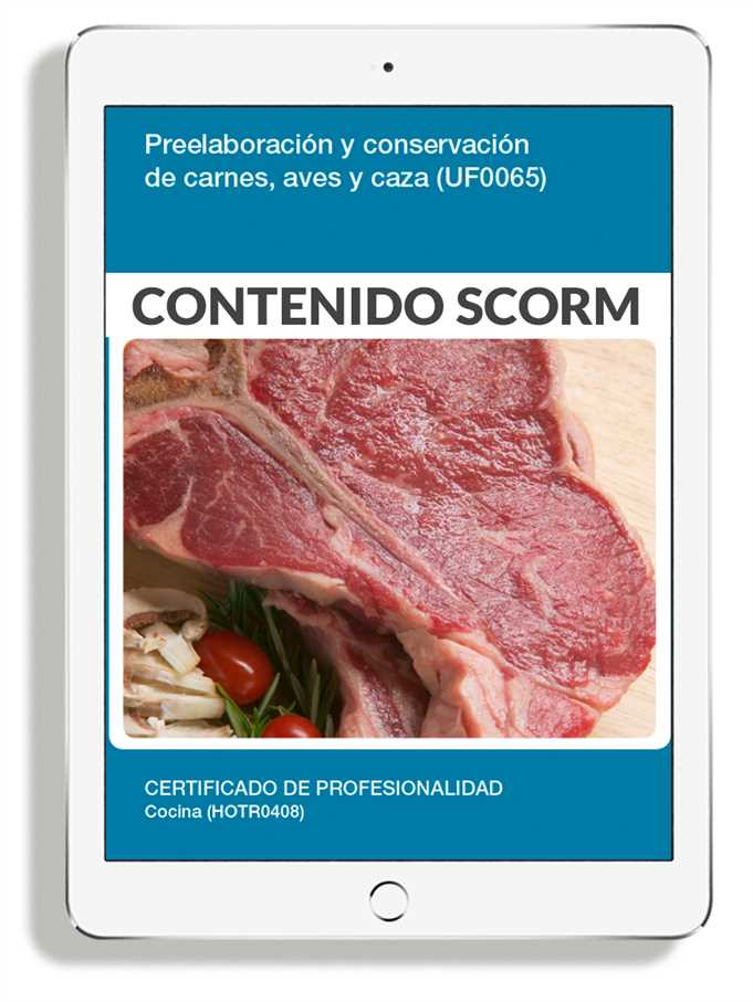 PREELABORACIÓN Y CONSERVACIÓN DE CARNES AVE Y CAZA