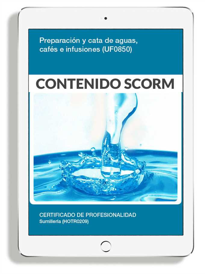 PREPARACIÓN Y CATA DE AGUAS CAFÉS E INFUSIONES