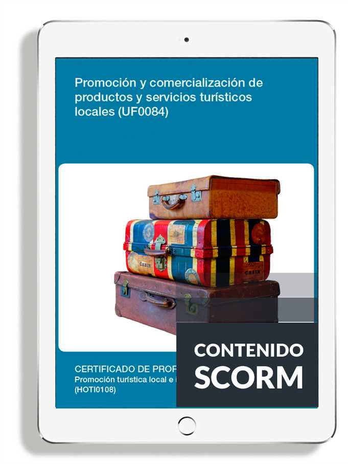 PROMOCIÓN Y COMERCIALIZACIÓN DE PRODUCTOS Y SERVICIOS TURÍSTICOS LOCALES