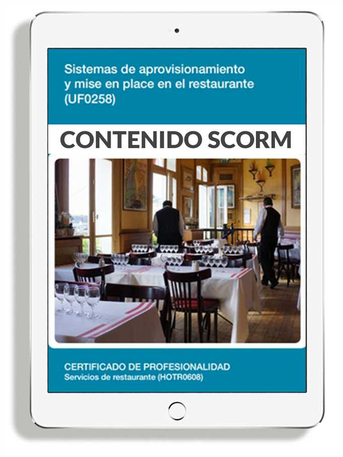SISTEMA DE APROVISIONAMIENTO Y MISE EN PLACE EN EL RESTAURANTE