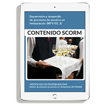 SUPERVISIÓN Y DESARROLLO DE PROCESOS DE SERVICIOS EN RESTAURACIÓN