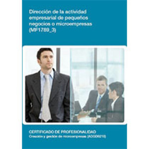 MF1789_3 - Dirección de la actividad empresarial de pequeños negocios o microempresas